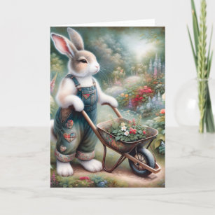 Carte Gardener Rabbit Anniversaire