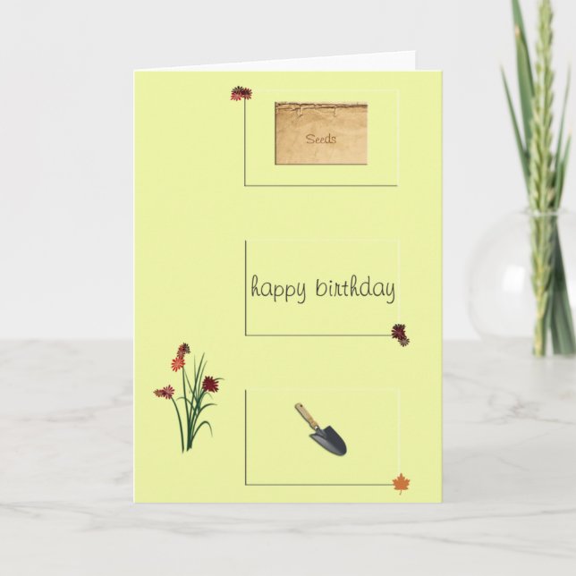 Carte Gardener's Birthday Card (Devant)