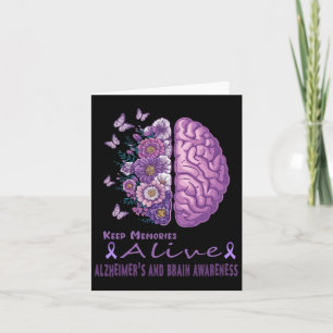 Carte Garder les souvenirs vivants Papillons violets Hei