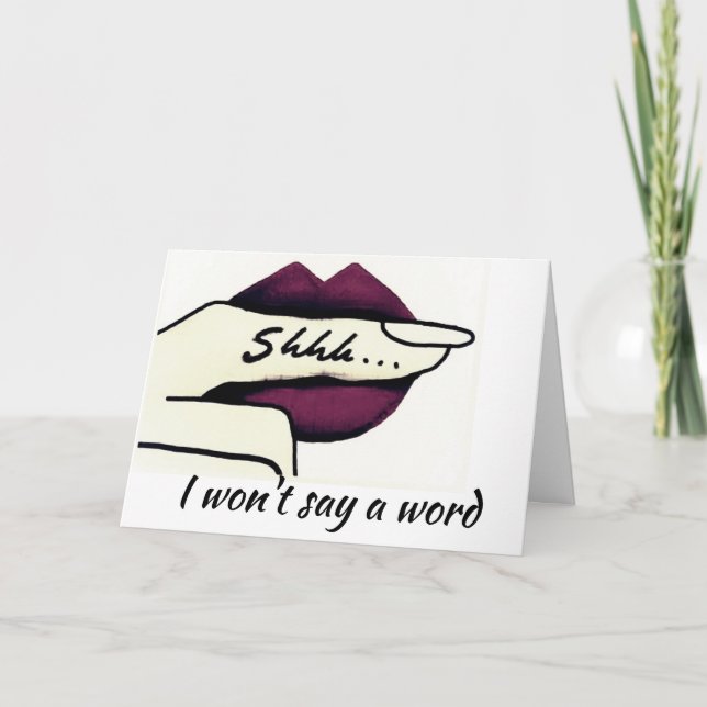 CARTE **GARDER VOTRE ÂGE SECRET**  **ANNIVERSAIRE DE SŒU (Devant)