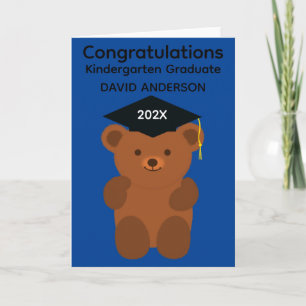 Carte Gardergarten Graduation Bear #1 Card