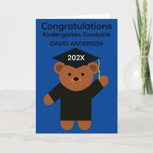 Carte Gardergarten Graduation Bear #2 Card