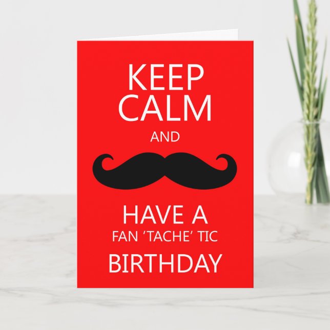 Carte Gardez la moustache/moustache calmes (Devant)