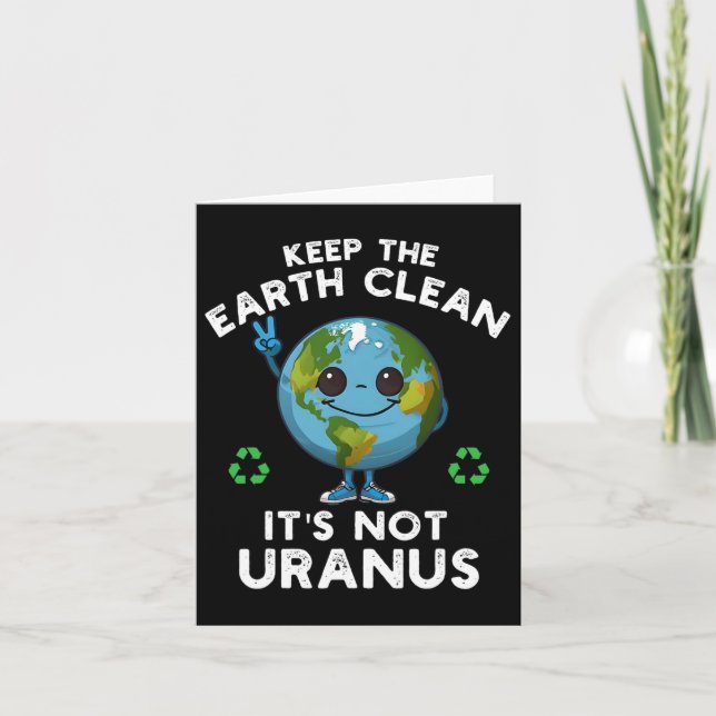 Carte Gardez la Terre propre, ce n'est pas Uranus Change (Devant)