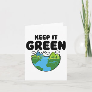 Carte Gardez la Terre Verte Journee Planete Environnemen