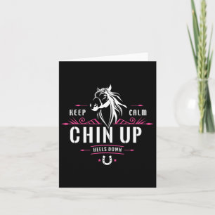 Carte Gardez Le Calme Chin En Haut talon En Bas Citation