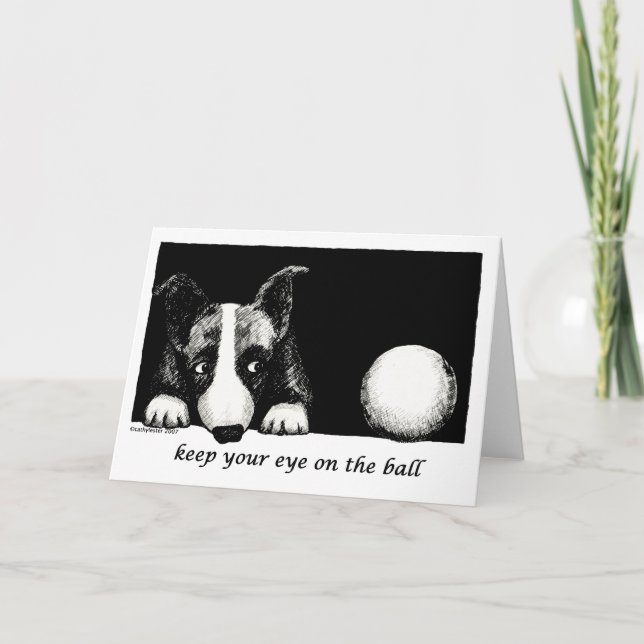 Carte Gardez l'oeil sur la balle (Devant)