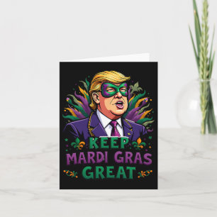 Carte Gardez Mardi Gras Grand Amusant Trump Carnaval 202