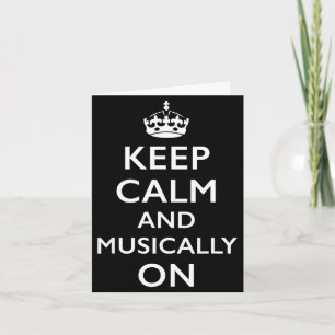 Carte Gardez votre calme et musicalement sur Gardez votr