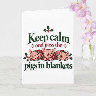 Carte Gardez votre calme et passez les cochons dans les