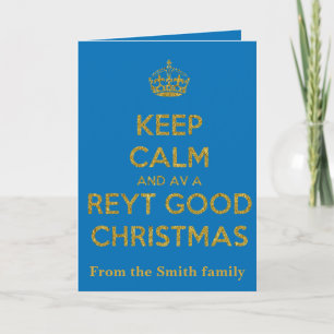 Carte Gardez Votre Calme Et Passez Un Très Bon Noël Jaun