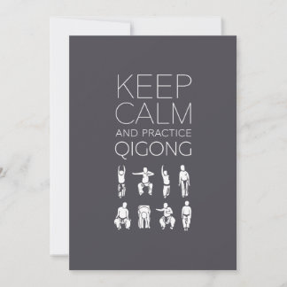 Carte Gardez votre calme et pratiquez le Qigong