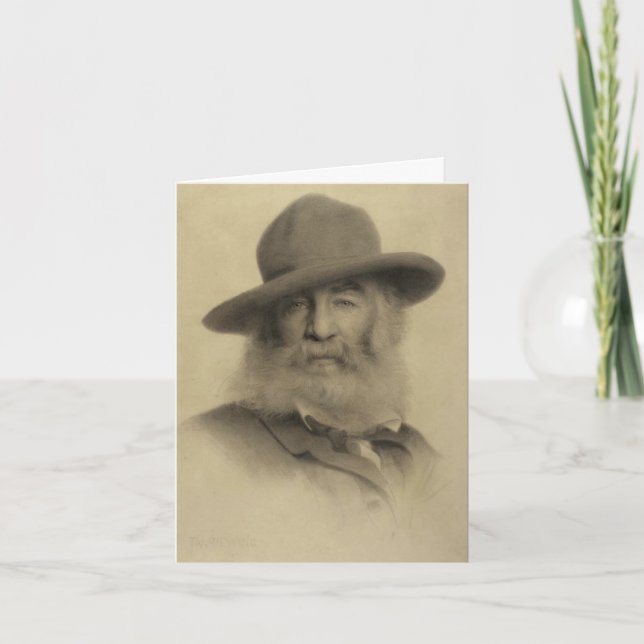 Carte Gardez votre visage vers la note de Whitman de (Devant)