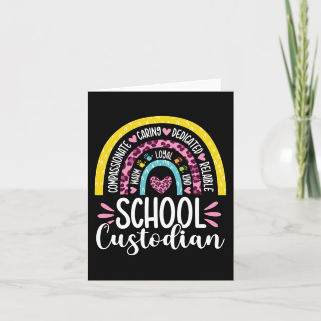 Carte Gardien Battery Life School Janitor Rainbow (Devant)