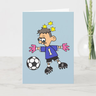 Carte Gardien de but de football Confus