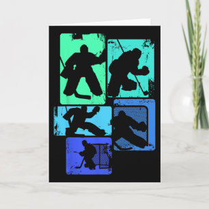 Carte Gardien de but de hockey sur glace Joueur de hocke
