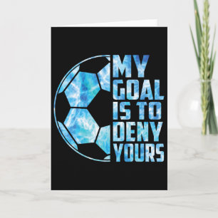 Carte Gardien de but drôle de football Gardien de but Mo
