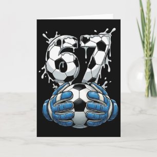 Carte Gardien de football masculin 67 Soccer Drip numéro