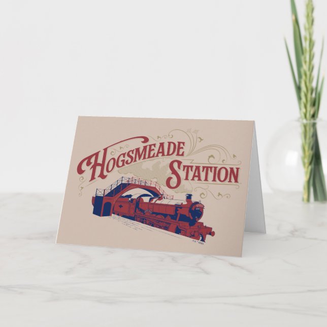 Carte Gare de HOGSMEADE Graphique Vintage (Devant)