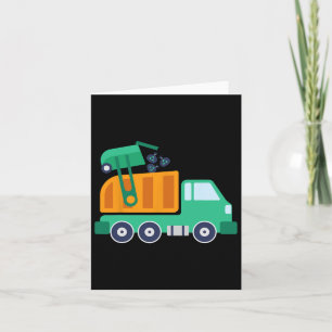Carte Garge Camion Recyclage des déchets Collecteur Eart