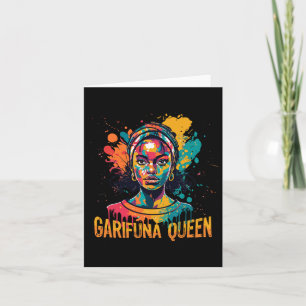 Carte Garifuna Queen Design pour Honduras Caraïbes Afro