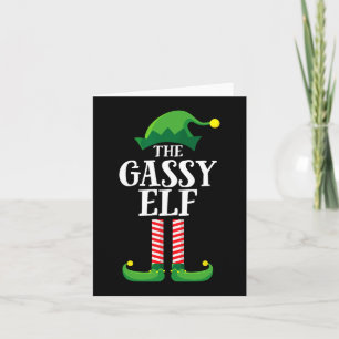 Carte Gassy Elf Matching Family Group Christmas Party