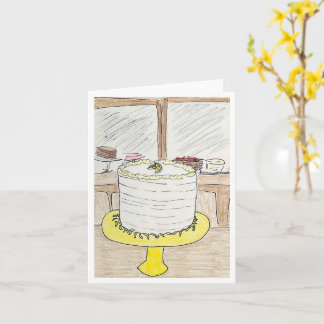 Carte Gâteau au citron d'anniversaire
