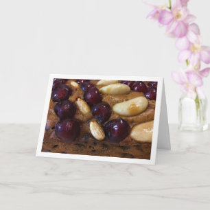 Carte Gâteau aux cerises et aux noix