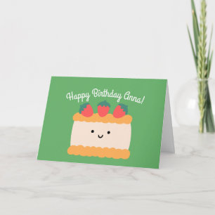 Carte Gâteau aux éponges   Joyeux voeux d'anniversaire p