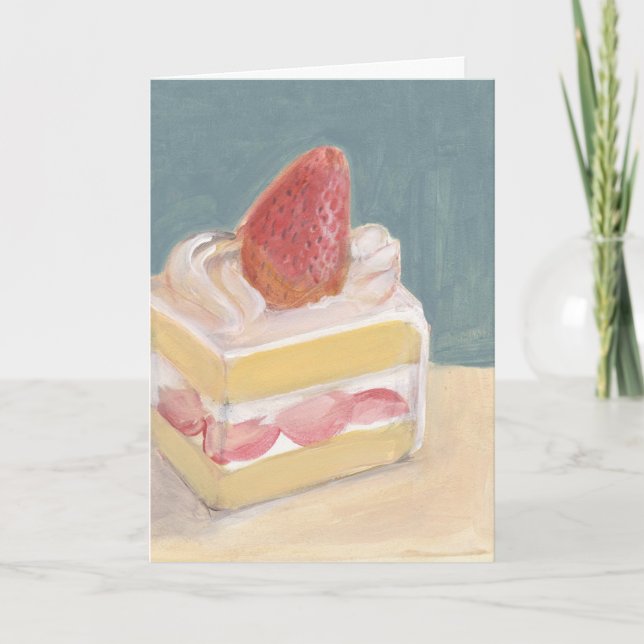 Carte Gâteau aux fraises 2 (Devant)
