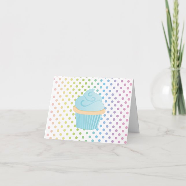 Carte Gâteau bleu (Devant)