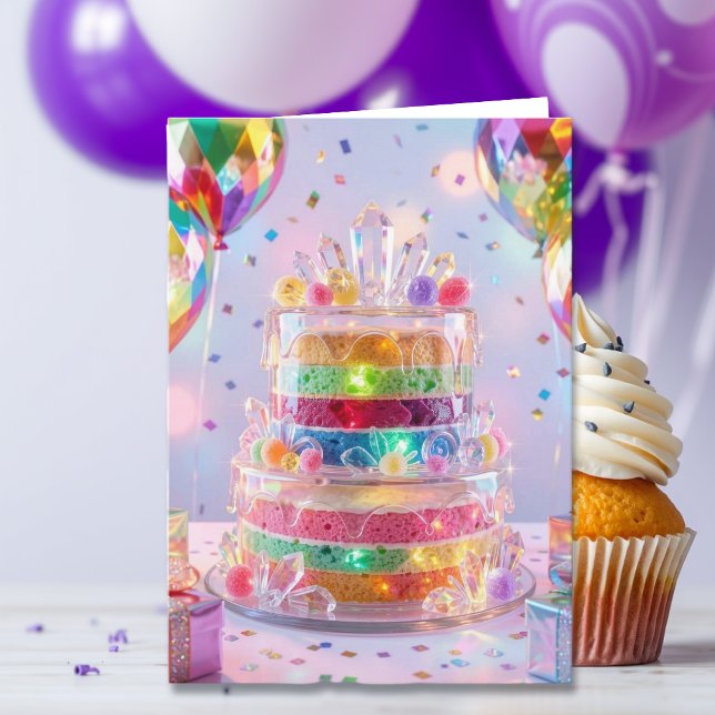 Carte Gâteau Cristallin Anniversaire de Sœur (Créateur téléchargé)