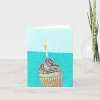 Carte Gâteau cupcake dans l'eau