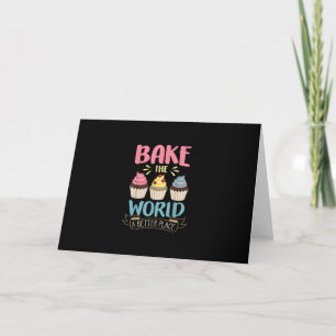 Carte Gâteau Cupcake Meilleur Monde