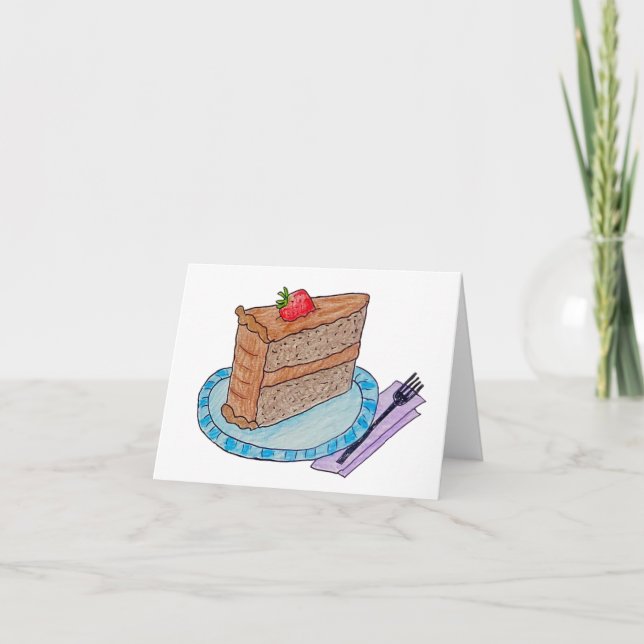 Carte Gâteau d'anniversaire (Devant)