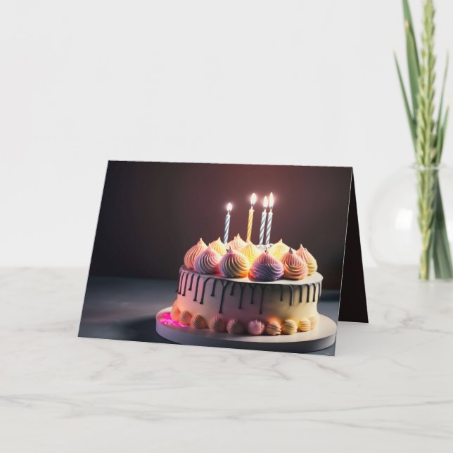 Carte Gâteau d'anniversaire (Devant)