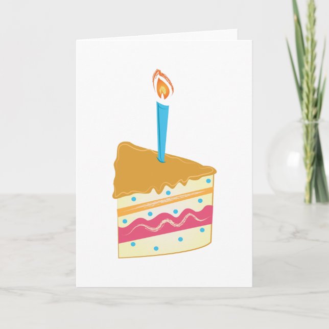 Carte Gâteau d'anniversaire (Devant)