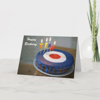 Carte gâteau d'anniversaire
