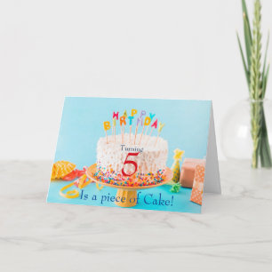 Carte Gâteau d'anniversaire