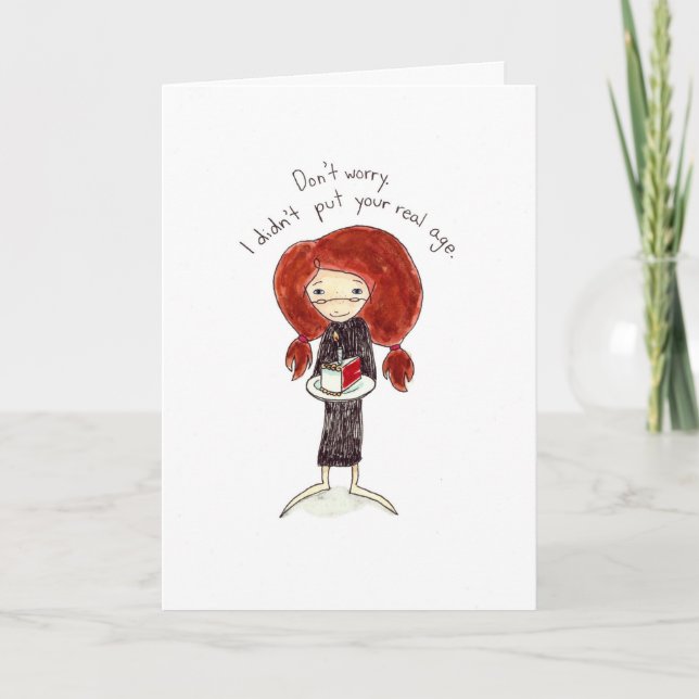 Carte Gâteau d'anniversaire Card* (Devant)