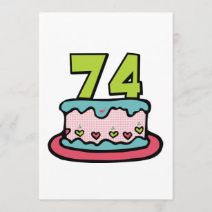 Invitations Faire Part Cartes Anniversaire 74 Ans Zazzle Fr