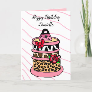 Carte Gâteau d'anniversaire de la jungle