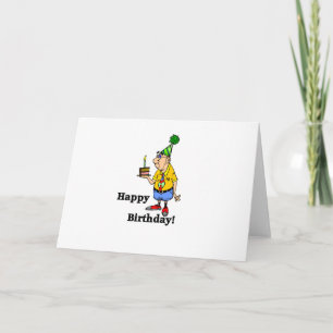 Carte Gâteau d'anniversaire - Homme