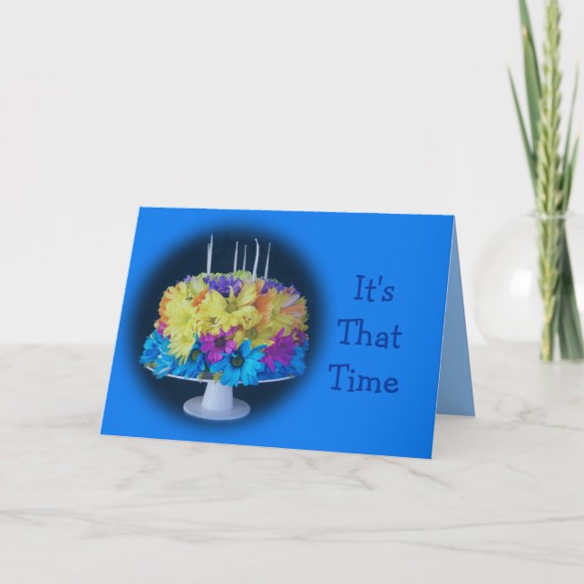 Carte Gâteau de fête - personnaliser (Devant)