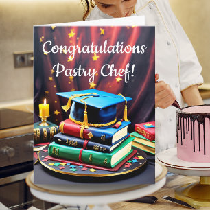 Carte Gâteau de fin d'études de pâtissier