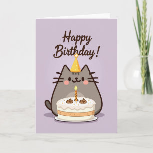 Carte Gâteau Kitty Sucré