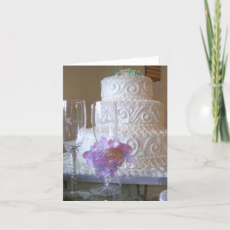 Carte Gâteau mariage