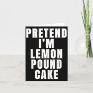 Carte Gâteau Pound aux Citrons Faux Drôle Gâteau Pound a