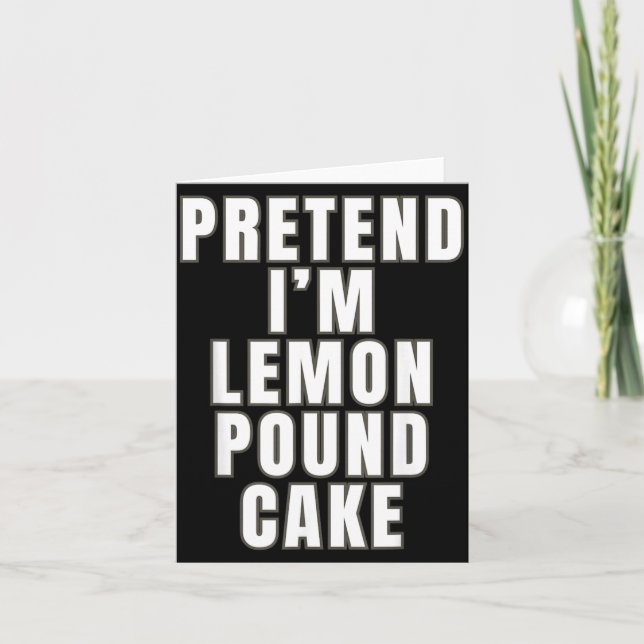 Carte Gâteau Pound aux Citrons Faux Drôle Gâteau Pound a (Devant)
