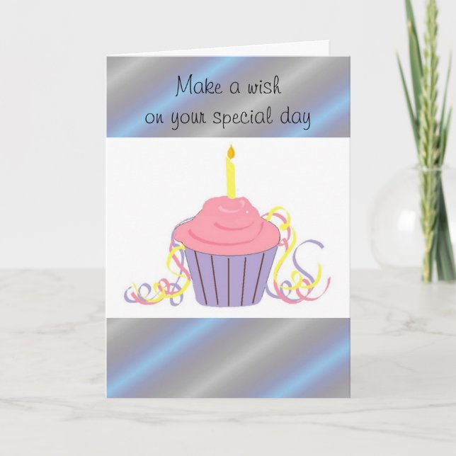 Carte Gâteau pour voeux d'anniversaire (Devant)